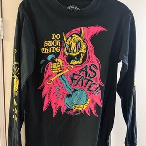 Black Graphic Kids Shirt